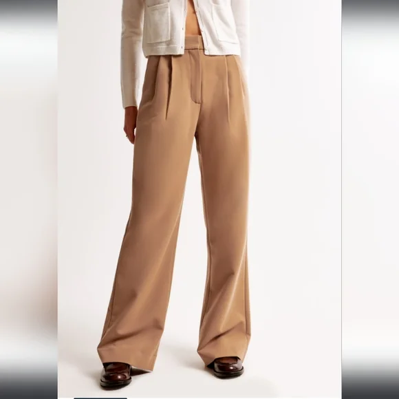 A&F Sloane Tailored Wide Leg Pants - Picture 2 of 11
